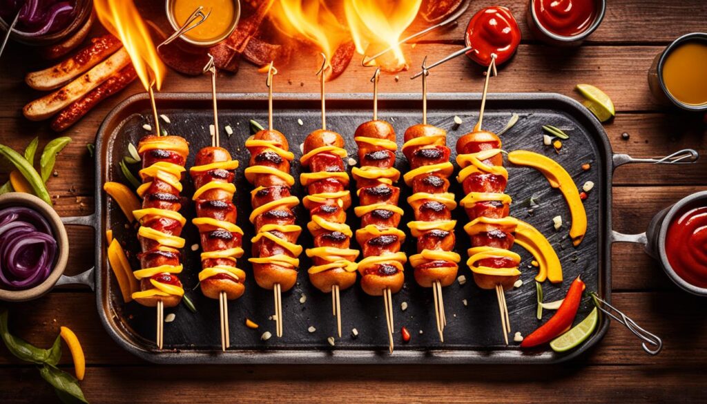 Campfire Hot Dog Skewers