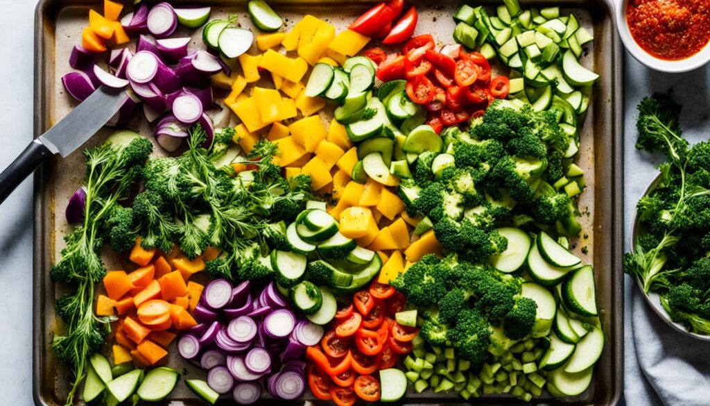 Preparing Vegetables for Roasting