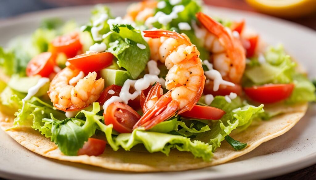 Tacos dorados de camarones