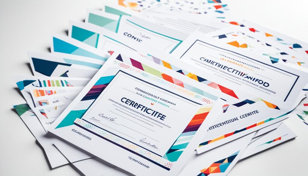 course certificates