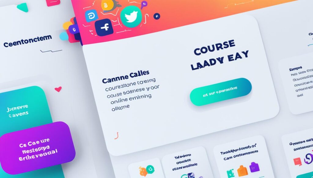 course landing page visual elements