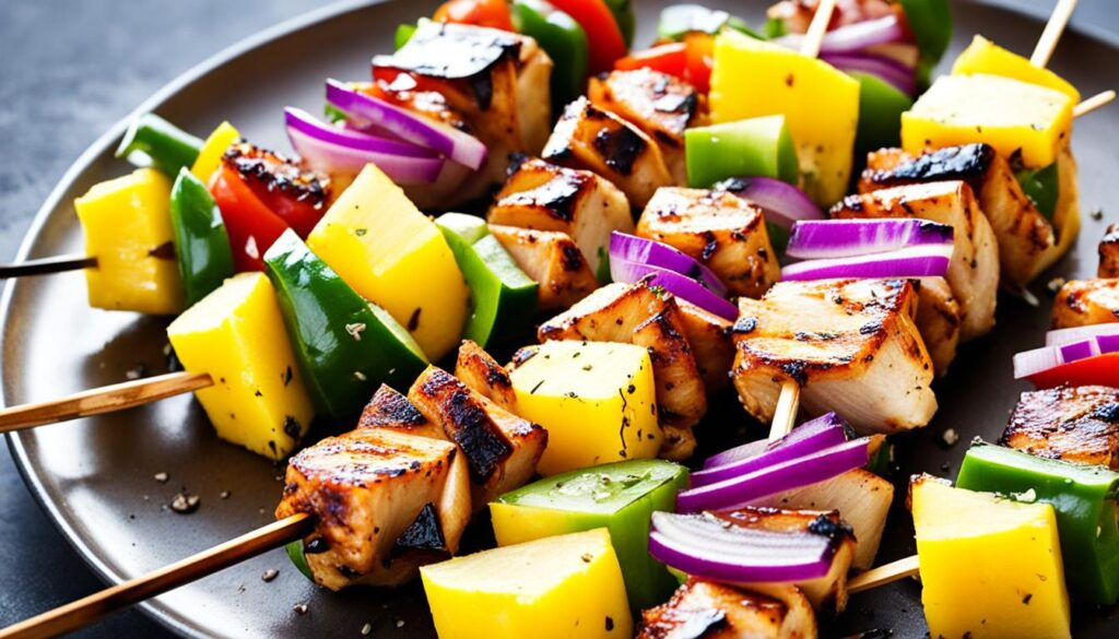 grilled chicken skewers