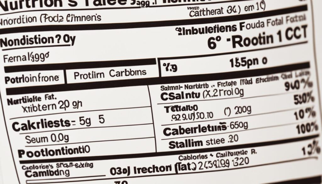 how to read nutrition labels