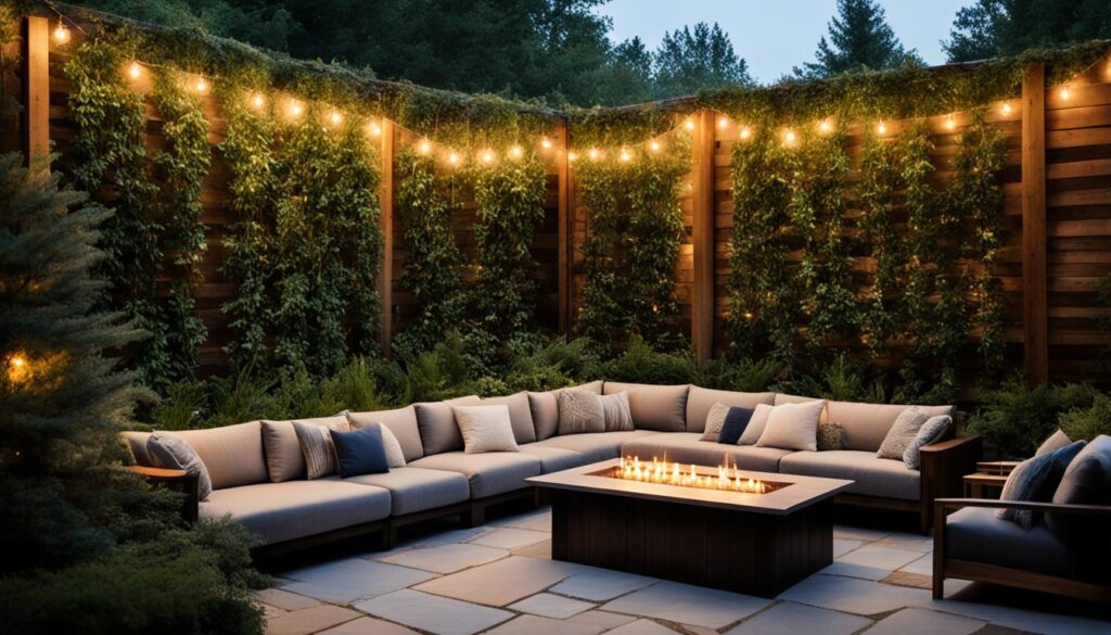 outdoor lighting installation