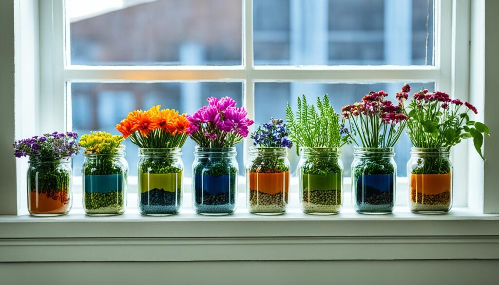 repurposed glass jars