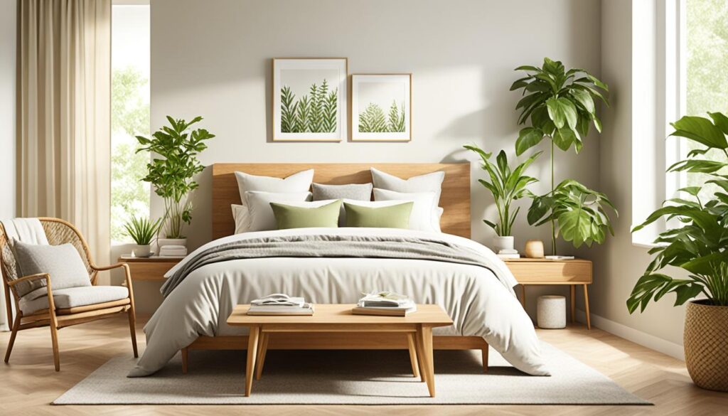 zen-inspired bedroom